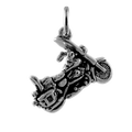 Sterling Silver Harley Davidson Motorbike Charm