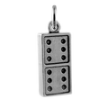 Sterling Silver 3D Dominoes Charm