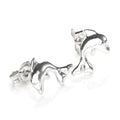 Sterling Silver Dolphin Stud Earrings