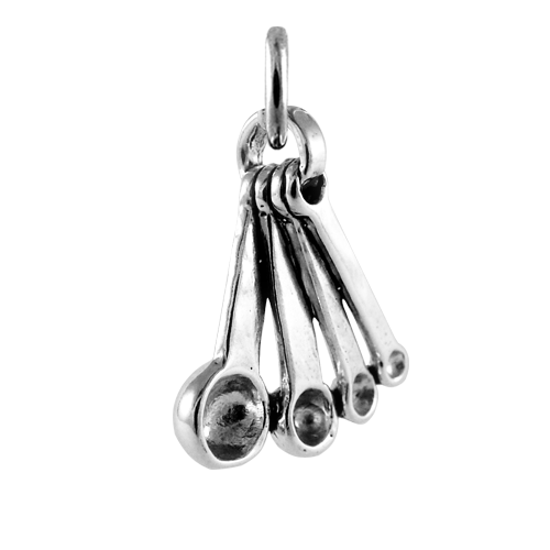 Sterling Silver Measuring Spoons Charm