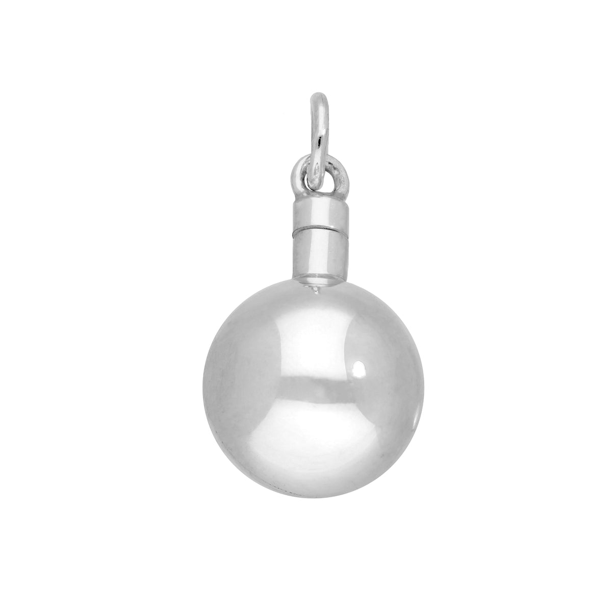 Sterling Silver Opening Perfume Bottle Ball Charm