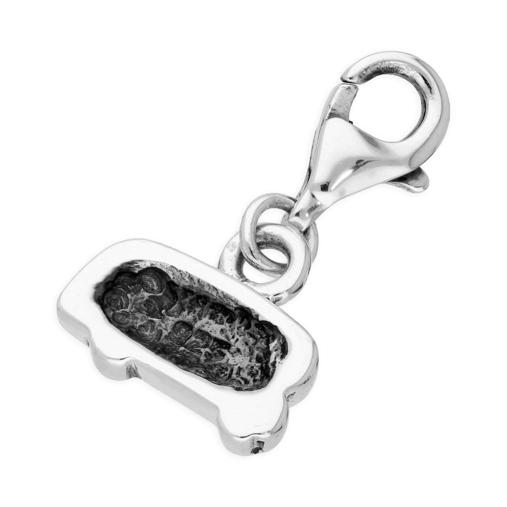 Sterling Silver London Double Decker Bus Clip on Charm