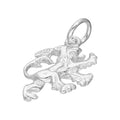 Sterling Silver English Rampant Lion Charm
