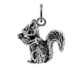 Sterling Silver Squirrel Charm