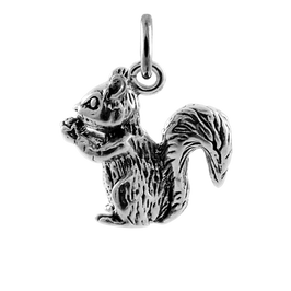 Sterling Silver Squirrel Charm