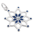 Sterling Silver & Blue Enamel Dream Catcher Charm