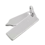 Sterling Silver & Enamel Pencil & Ruler Charm