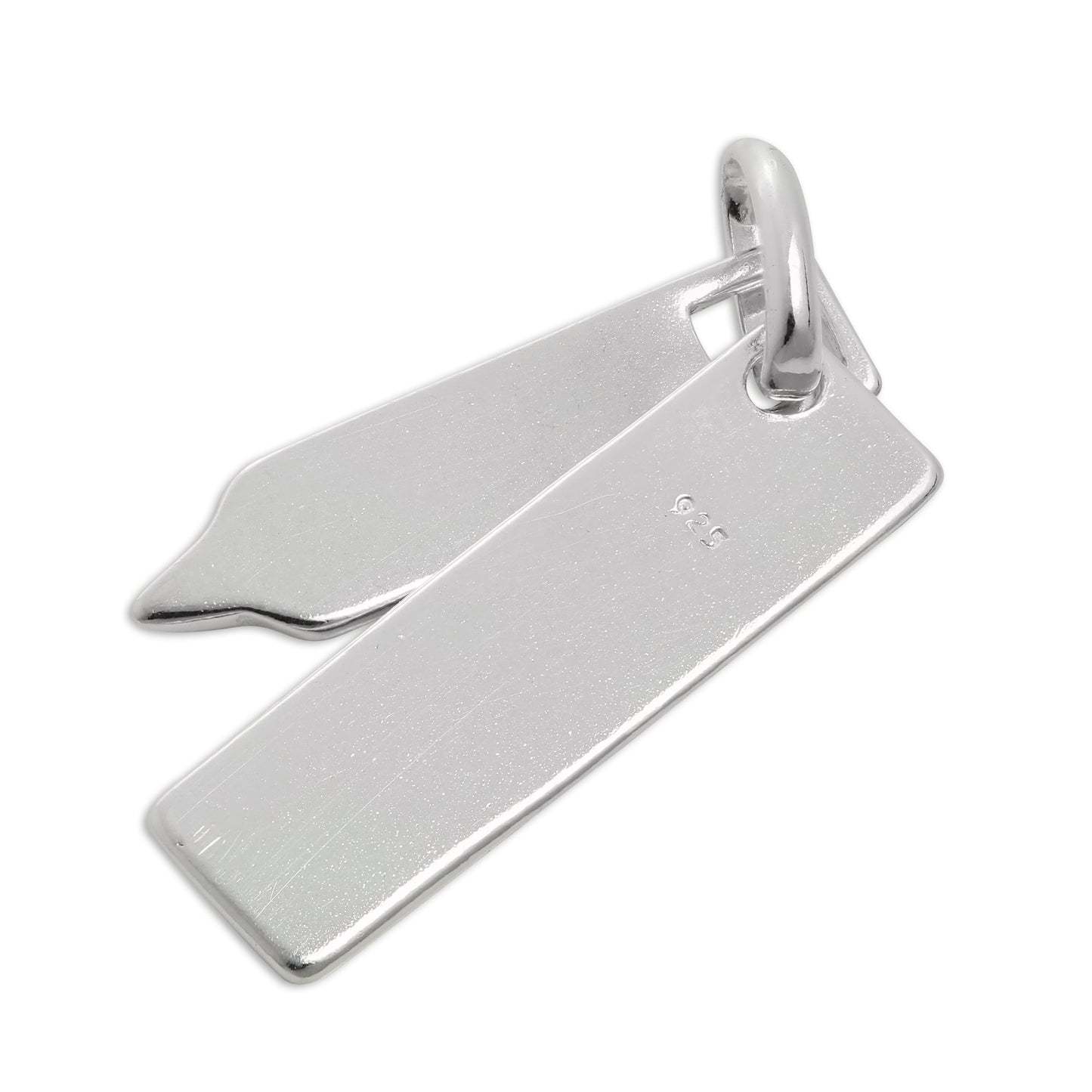 Sterling Silver & Enamel Pencil & Ruler Charm