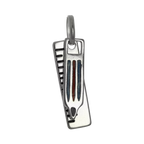 Sterling Silver & Enamel Pencil & Ruler Charm