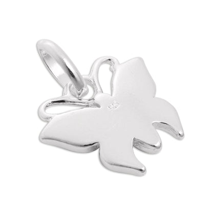 Sterling Silver & Enamel Butterfly Charm