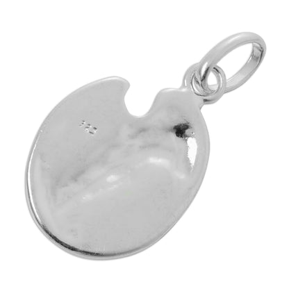 Sterling Silver & Enamel Artist's Palette Charm
