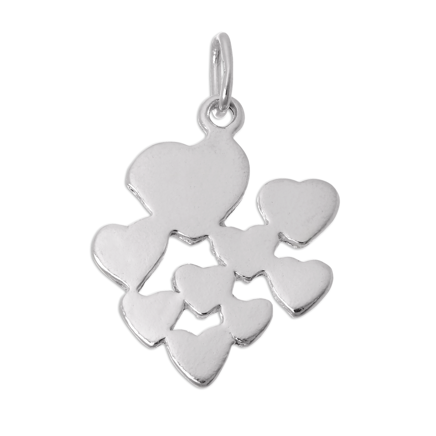 Sterling Silver Hearts Charm