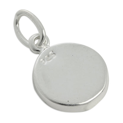 Sterling Silver & Yellow Enamel Sticking Out Tongue Smiley Face Charm