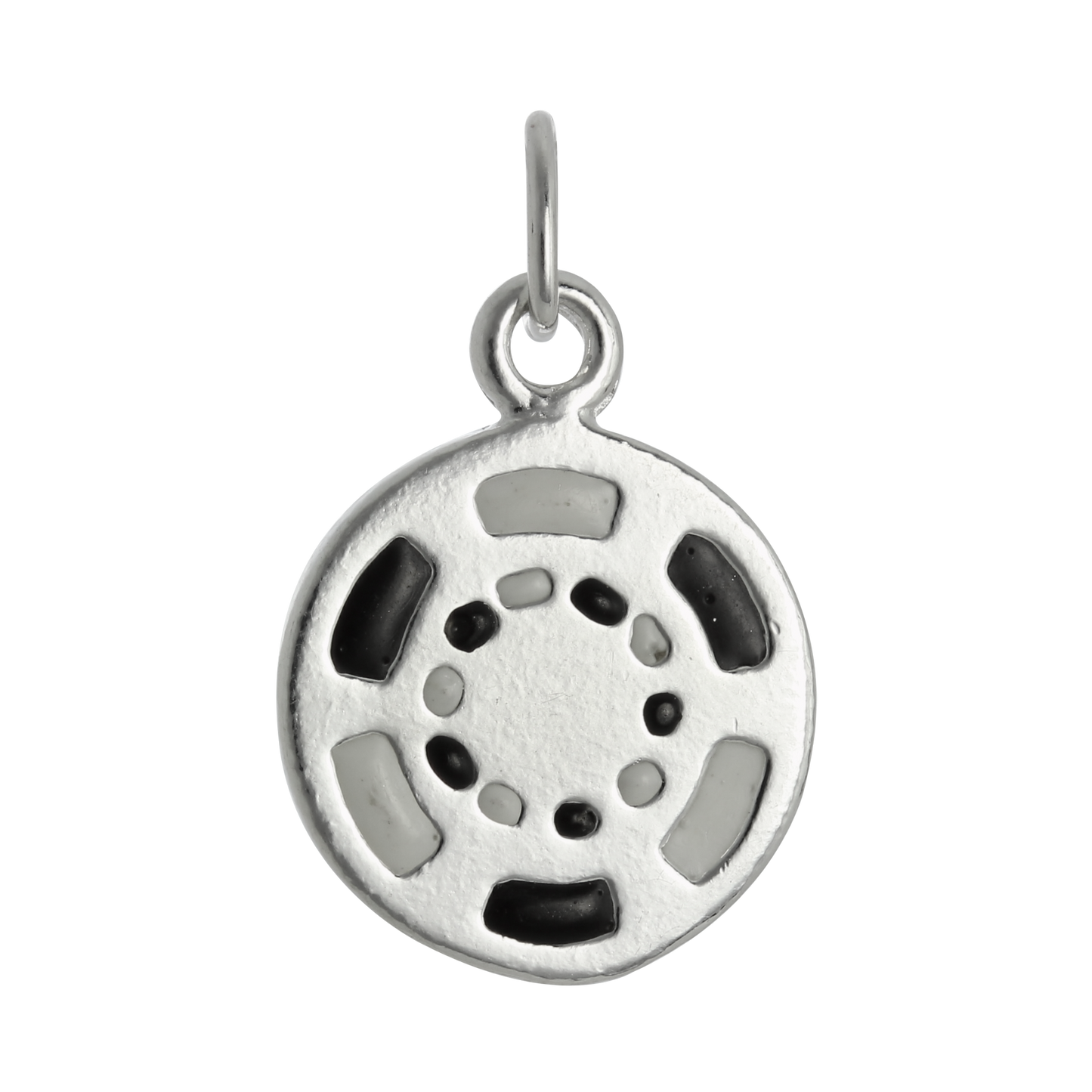Sterling Silver & Enamel Poker Chip Charm