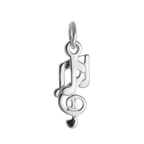 Sterling Silver Music Notes Charm