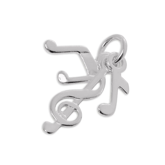 Sterling Silver Music Notes Charm