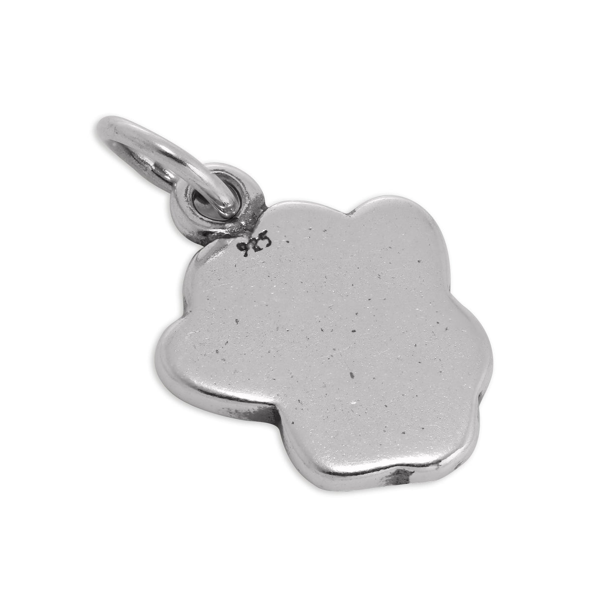 Large Sterling Silver Animal Paw Print Charm