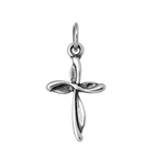Sterling Silver Twisted Cross Charm