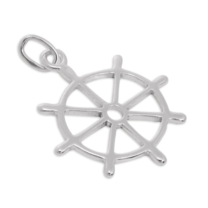 Sterling Silver Ships Wheel Charm
