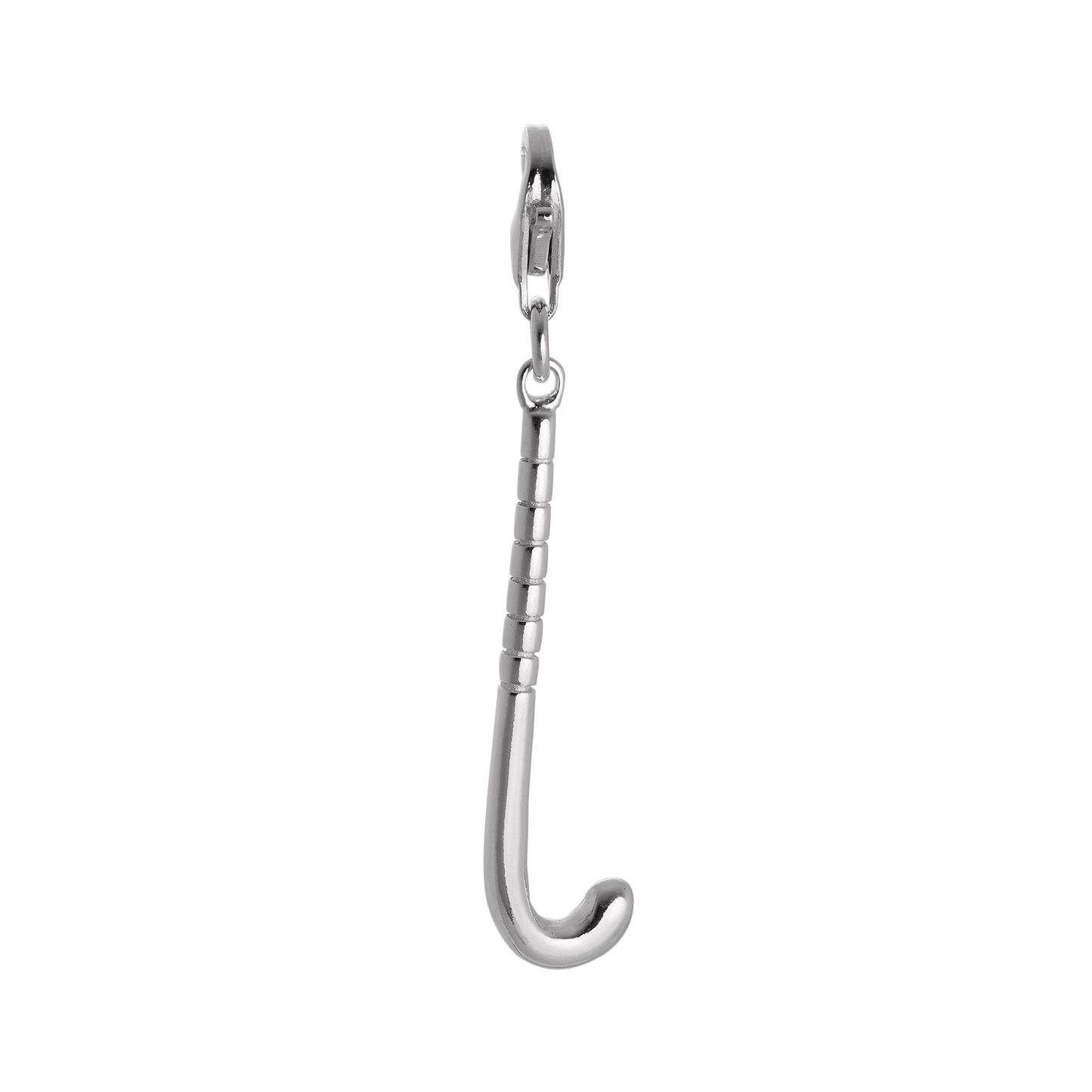 Sterling Silver Hockey Stick Clip on Charm