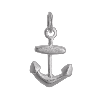 Sterling Silver 3D Ship Anchor Charm