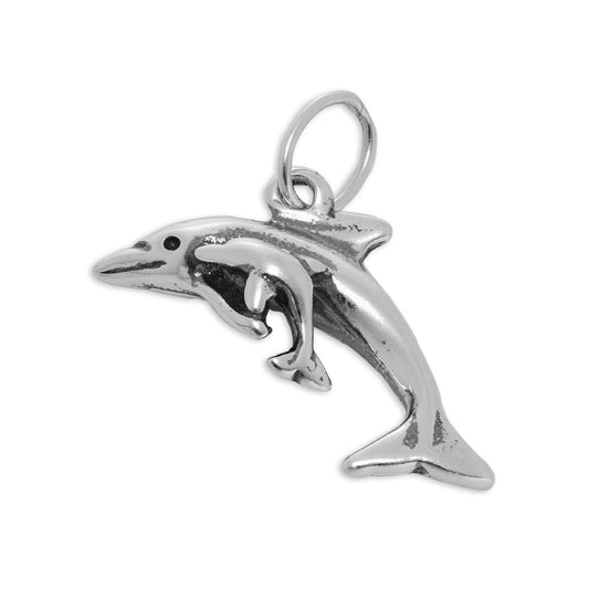 Sterling Silver Dolphin Charm