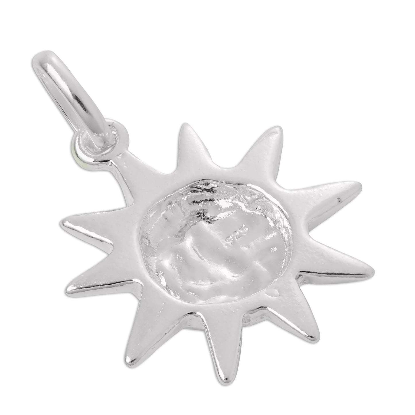 Sterling Silver Sun with Face Charm