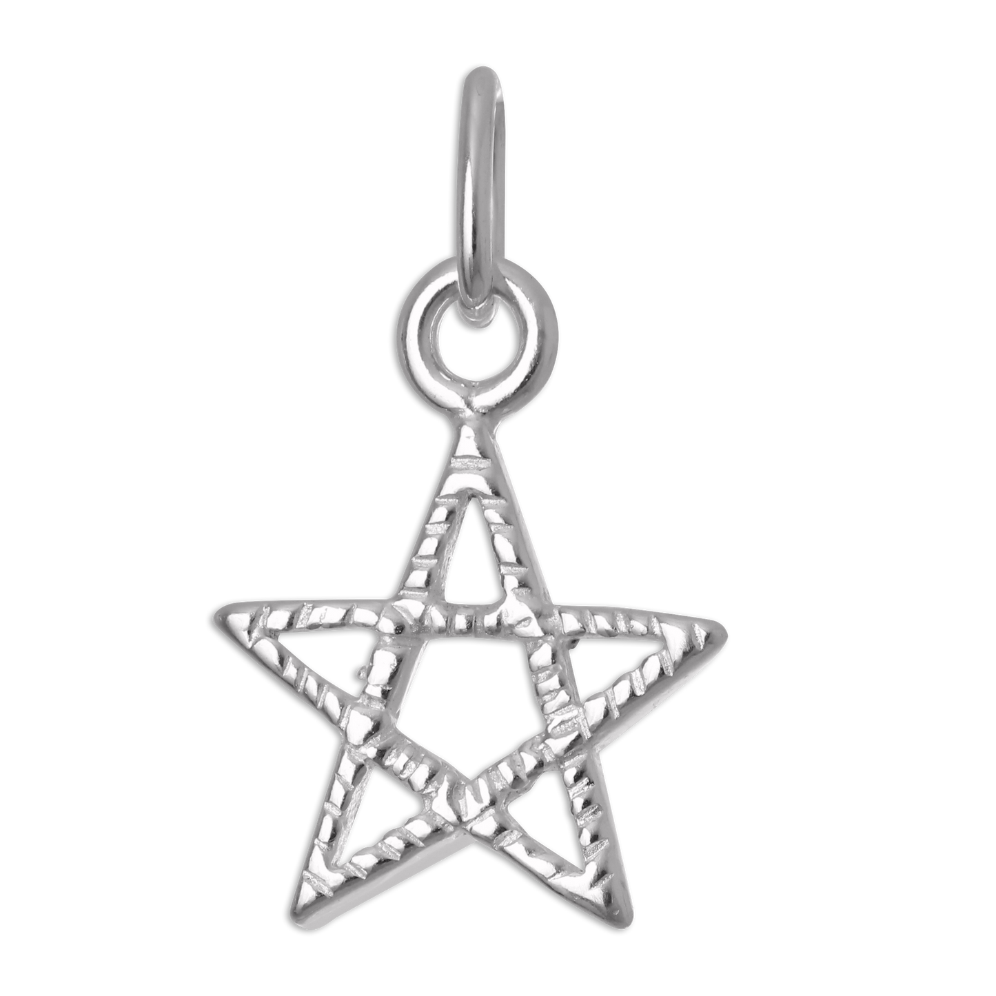 Sterling Silver Pentagram Star Charm