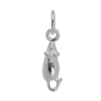 Tiny Sterling Silver Mouse Charm