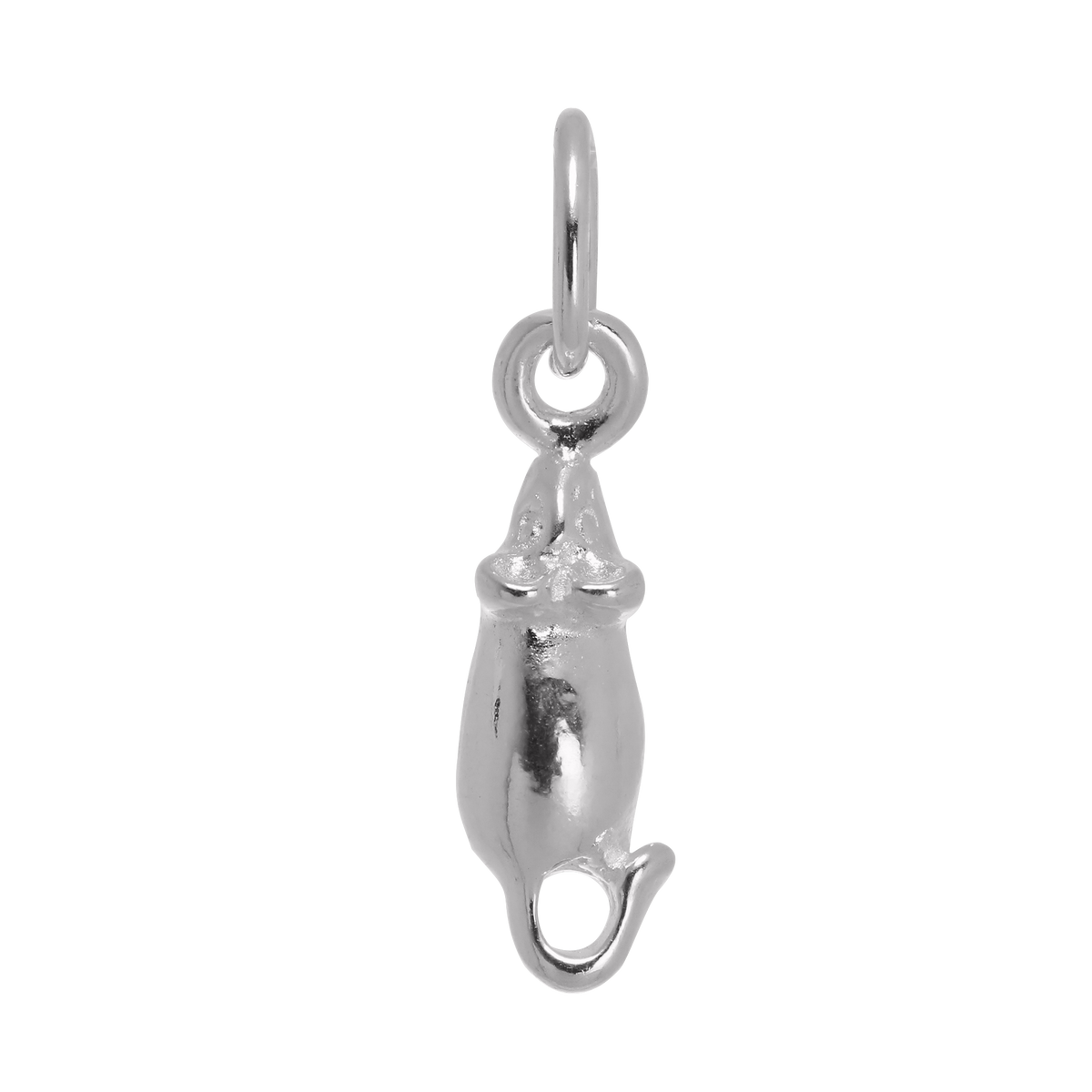 Tiny Sterling Silver Mouse Charm