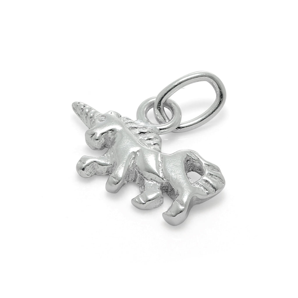 Tiny Sterling Silver Unicorn Charm
