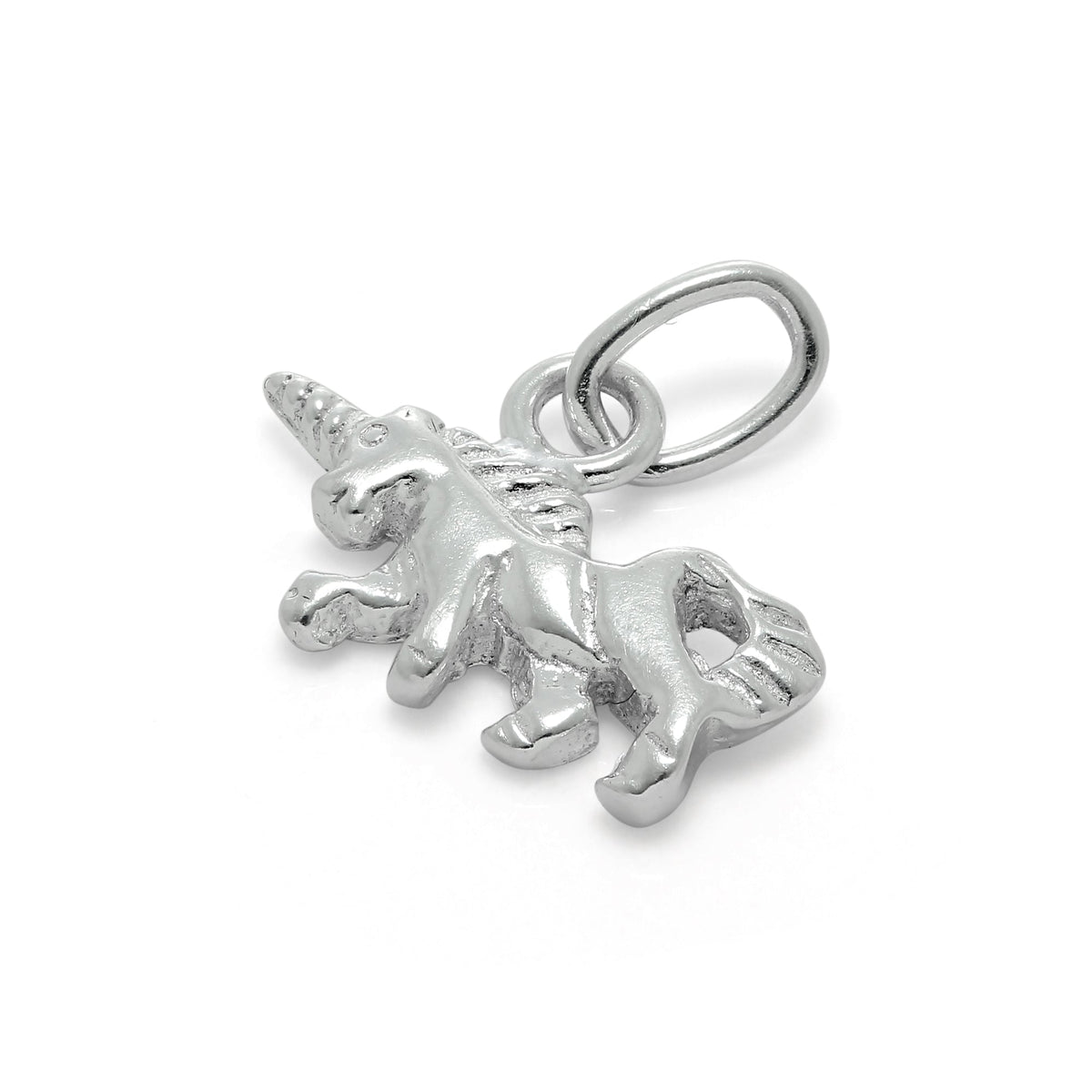 Tiny Sterling Silver Unicorn Charm