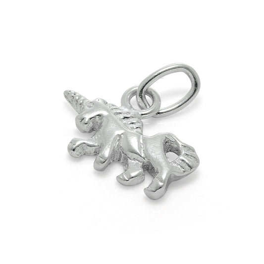 Tiny Sterling Silver Unicorn Charm