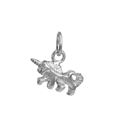 Tiny Sterling Silver Unicorn Charm