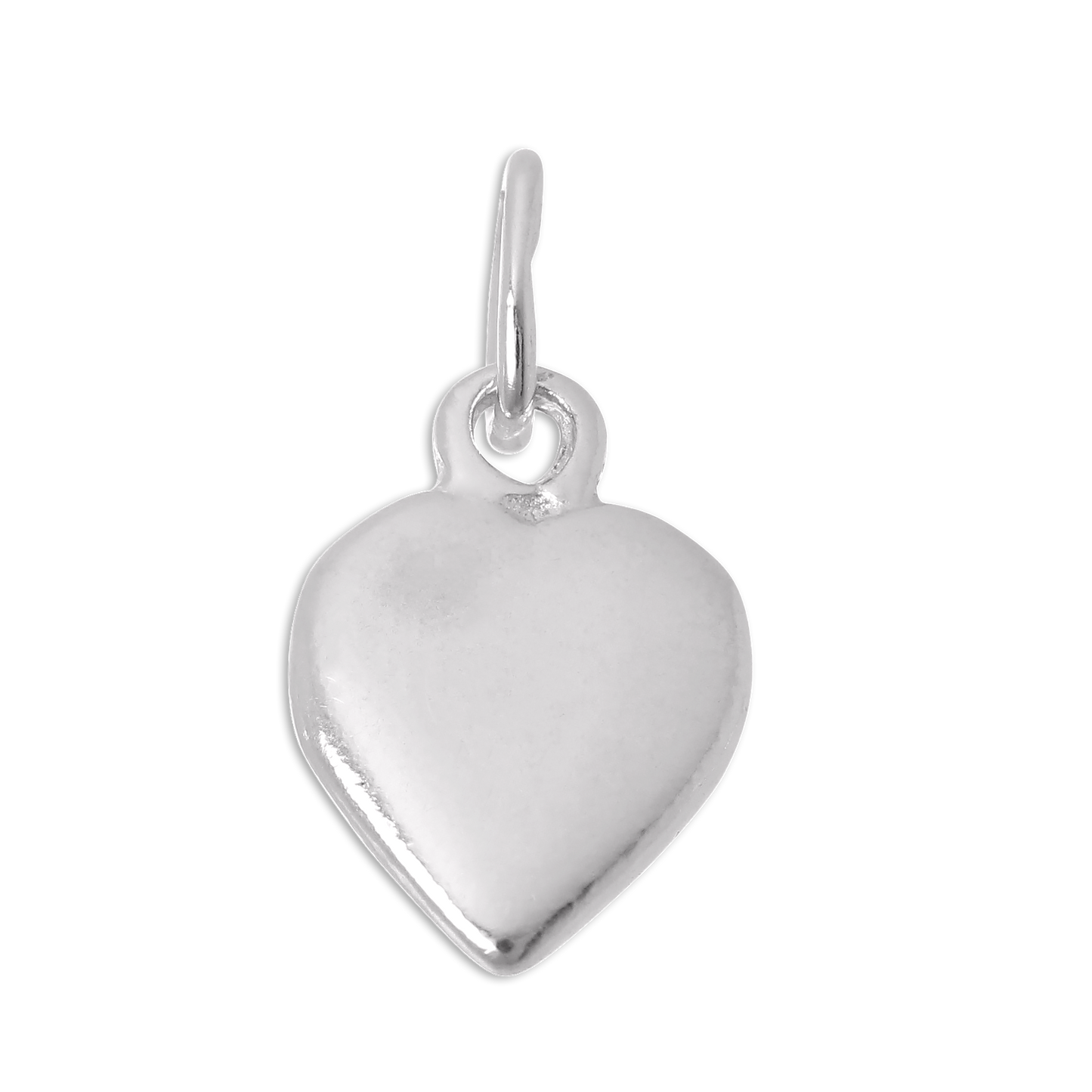 Sterling Silver Flat Heart Charm