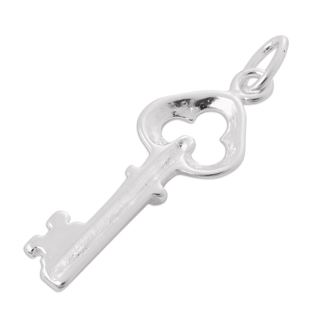 Sterling Silver Old Fashioned Key Charm