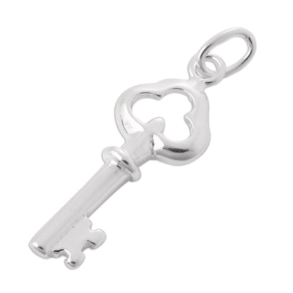 Sterling Silver Old Fashioned Key Charm