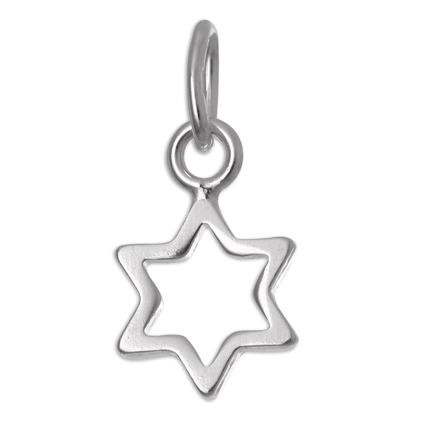 Tiny Sterling Silver Outline Star Charm