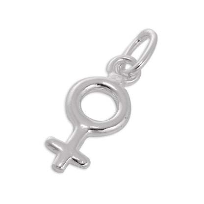 Small Sterling Silver Female Symbol Charm