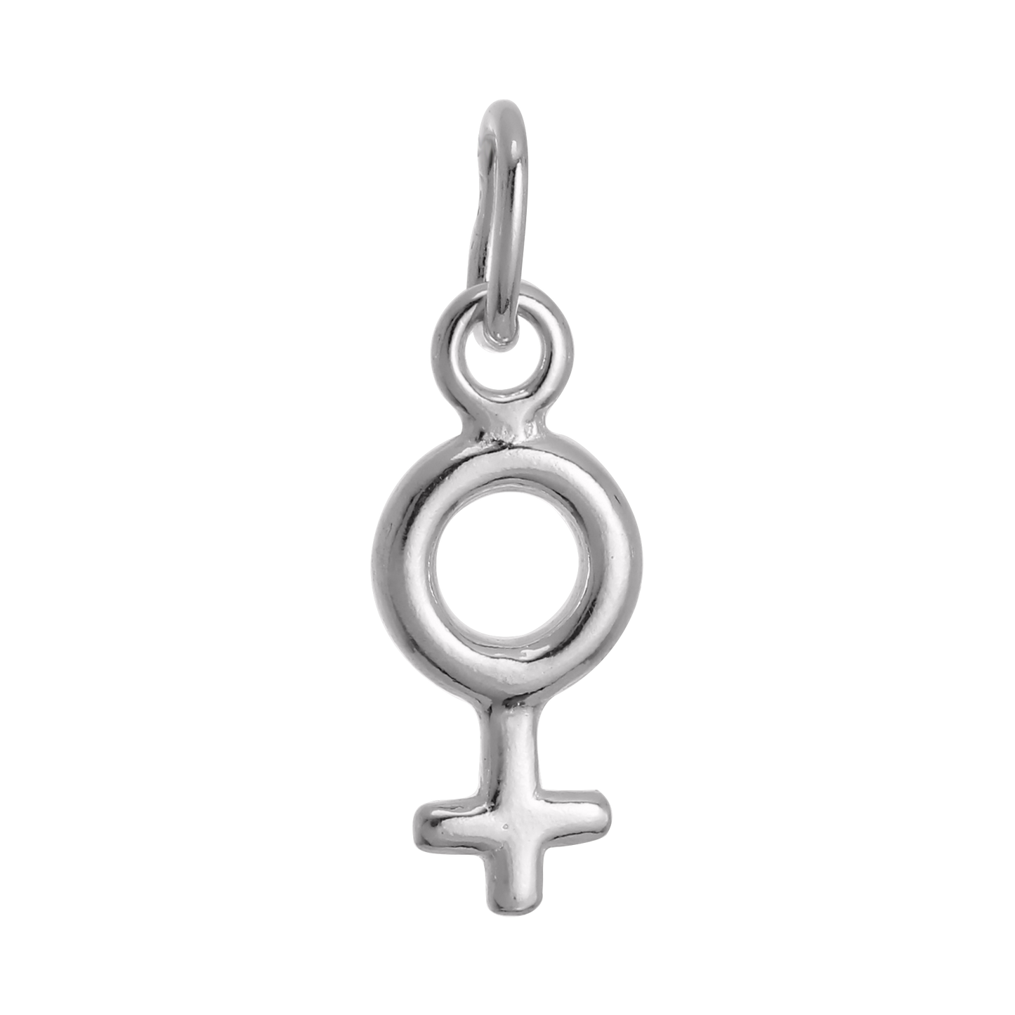 Small Sterling Silver Female Symbol Charm