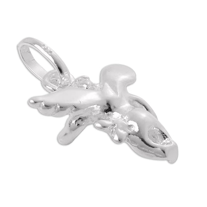 Sterling Silver 3D Winged Angel Charm