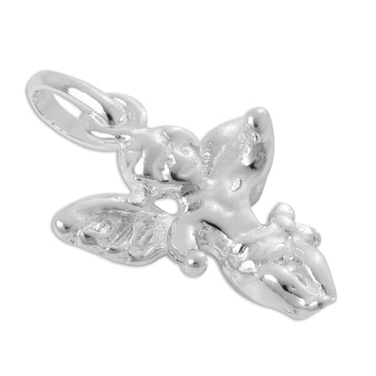 Sterling Silver 3D Winged Angel Charm