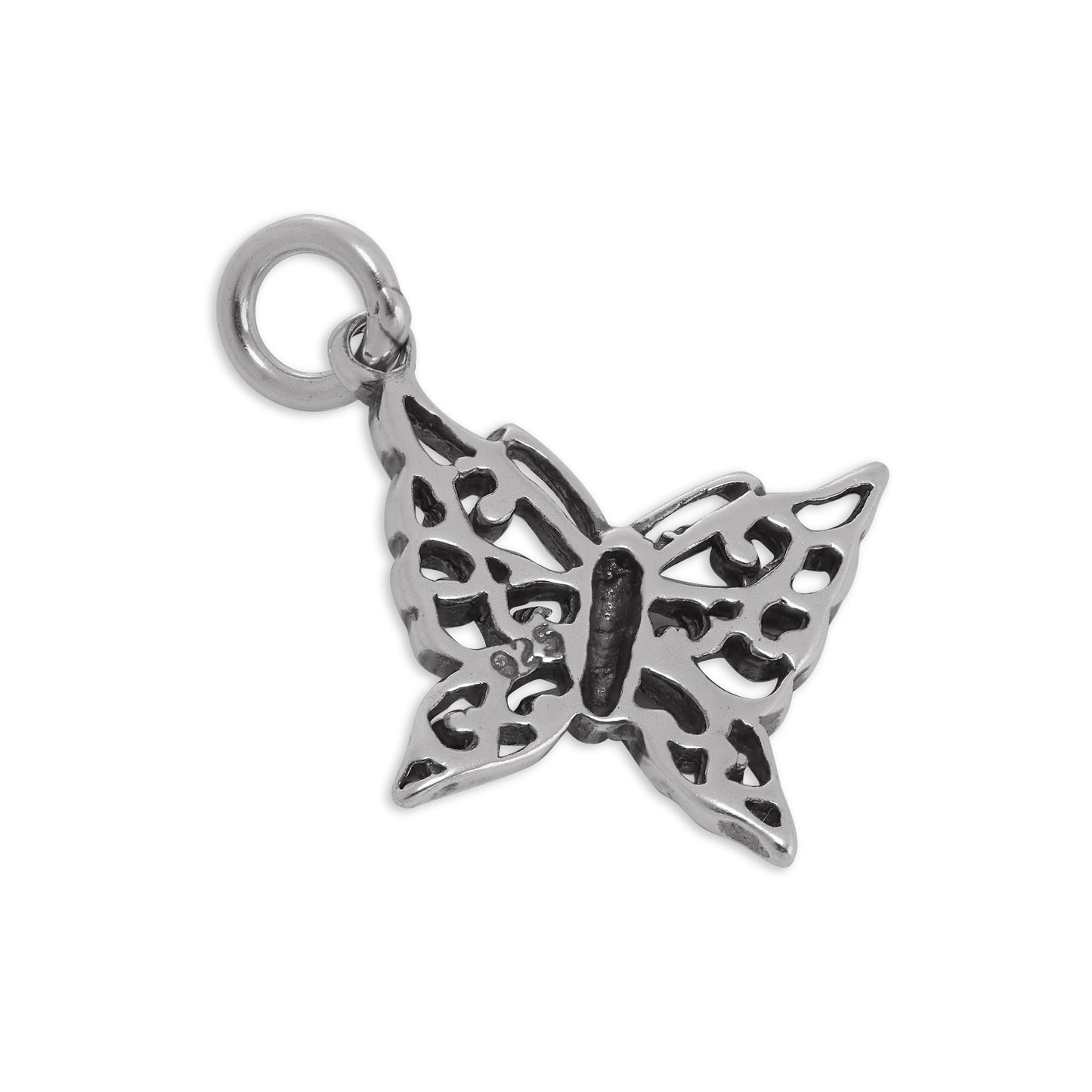 Sterling Silver Filigree Butterfly Charm