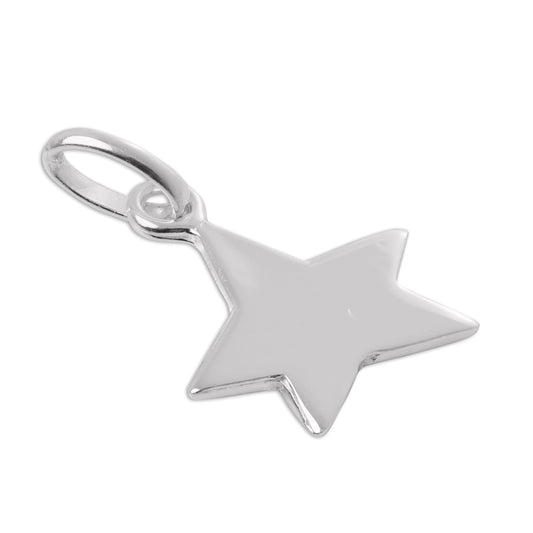 Sterling Silver Small Simple Star Charm