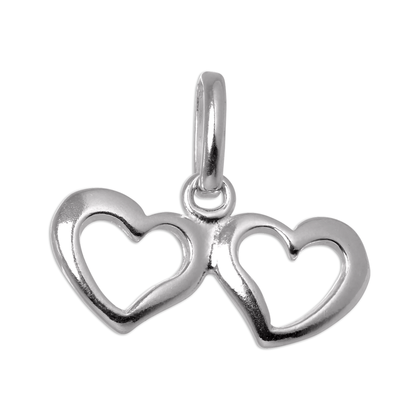 Small Sterling Silver Open Heart Charm