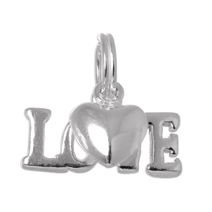 Sterling Silver Love Charm