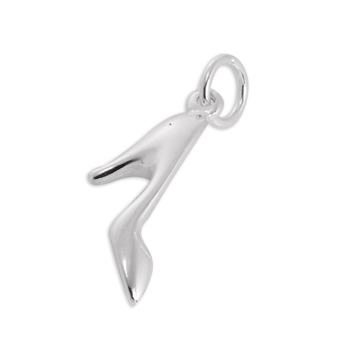 Sterling Silver High Heeled Shoe Charm