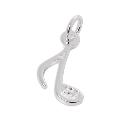 Sterling Silver Quaver Music Note Charm