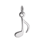 Sterling Silver Quaver Music Note Charm