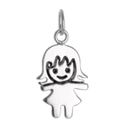 Sterling Silver Little Girl Charm